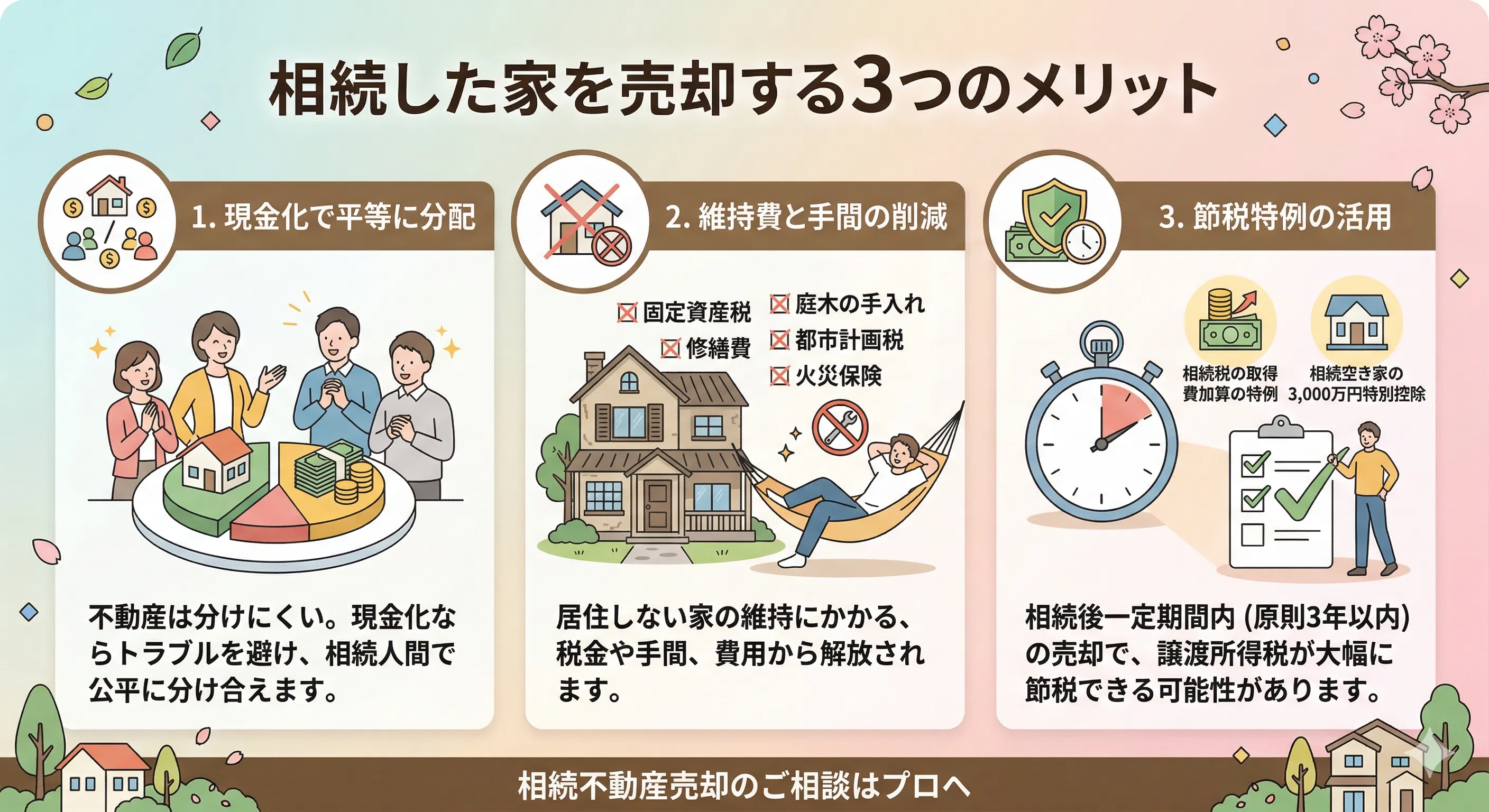 空き家放置のリスクイメージ